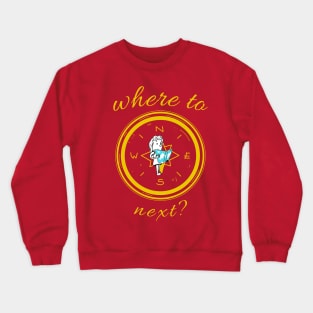 Female Adventure Traveler Crewneck Sweatshirt